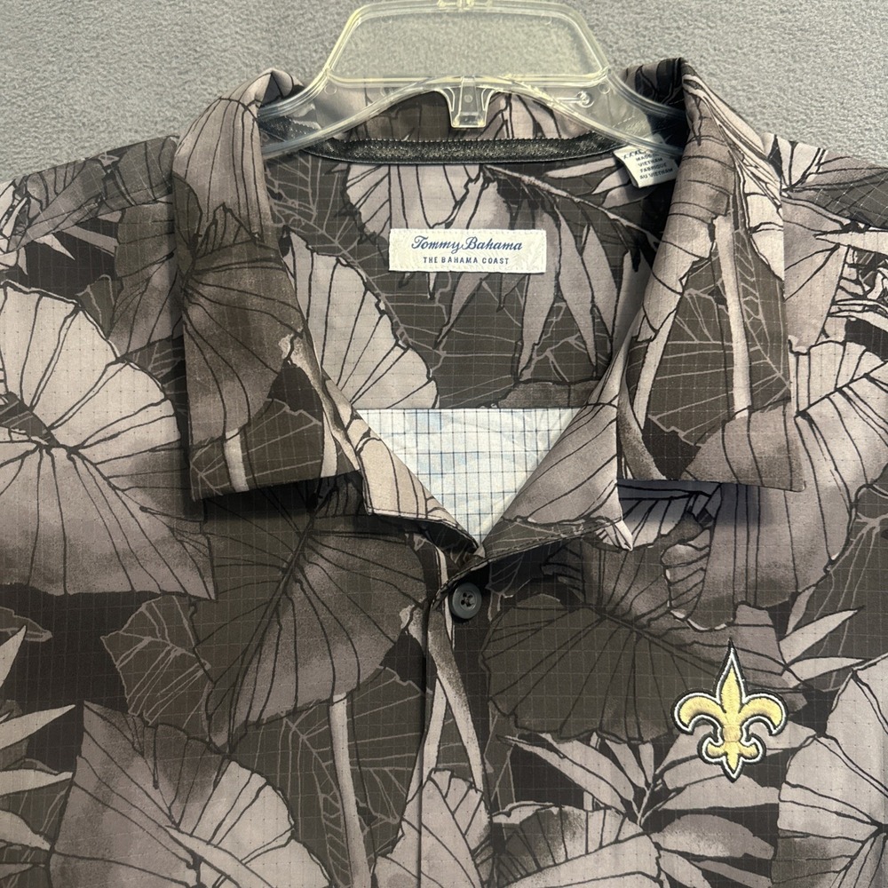Tommy Bahama New Orleans Saints Coast Nuevo Fronds Shirt Mens 3X Island Zone
